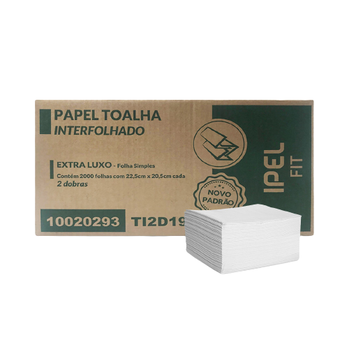 papel toalha duas dobras
