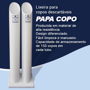 lixeira papa copo